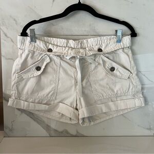 Levi's White Cargo Shorts for Women